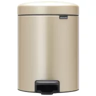   Brabantia NewIcon pedálos szemetes lecsapódásgátló fedővel, 5L, acél, aranyfényű