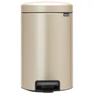   Brabantia NewIcon pedálos szemetes lecsapódásgátló fedővel, 12L, acél, aranyfényű