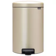   Brabantia NewIcon pedálos szemetes lecsapódásgátló fedővel, 20L, acél, aranyfényű