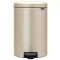 Brabantia NewIcon pedálos szemetes lecsapódásgátló fedővel, 20L, acél, aranyfényű