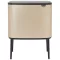 Brabantia Bo Touch Bin nyomófedeles szelektív kuka, 3x11L, acél, aranyfényű