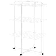   Brabantia HangOn Tower Drying Rack 3 szintes ruhaszárító torony kerekekkel, 23m, 25kg, acél, fehér