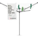 A szárítókötél cserélhető, után rendelhető 65m hosszú tekercsben.