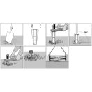 Földbe szúrható konzol elhelyezése.