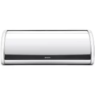   Brabantia Roll Top kenyértartó felgördülő fedővel, 44,5cm, 2 cipóhoz, rozsdamentes fényes