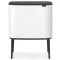 Brabantia Bo Touch Bin nyomófedeles szelektív kuka, 3x11L, acél, fehér