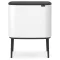Brabantia Bo Touch Bin nyomófedeles szelektív kuka, 11+23L, acél, fehér