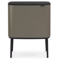   Brabantia Bo Touch Bin nyomófedeles szelektív kuka, 3x11L, acél, platinaszürke