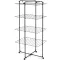 Brabantia HangOn Tower Drying Rack 4 szintes ruhaszárító torony kerekekkel, 30m, 25kg, acél, matt fekete