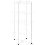   Brabantia HangOn Tower Drying Rack 4 szintes ruhaszárító torony kerekekkel, 30m, 25kg, acél, fehér