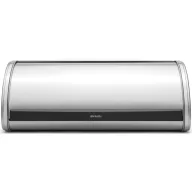   Brabantia Roll Top kenyértartó felgördülő fedővel, 44,5cm, 2 cipóhoz, rozsdamentes selyem matt