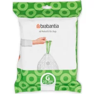   Brabantia PerfectFit méretpontos szemeteszsák, G méret, 23-30L, visszazárható adagoló csomag, 40 zsák/csomag