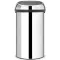 Brabantia Touch Bin nyomófedeles szemetes, 60L, fényes rozsdamentes test, fényes rozsdamentes fedő