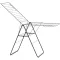 Brabantia HangOn Drying Rack beltéri ruhaszárító, 25m, 8db kampó, 12kg, acél, matt fekete
