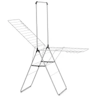   Brabantia HangOn Drying Rack beltéri ruhaszárító, 25m, felhajtható vállfa tartórúddal, 8db kampó, 12+10kg, acél, metál szürke