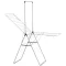 Brabantia HangOn Drying Rack beltéri ruhaszárító, 25m, felhajtható vállfa tartórúddal, 8db kampó, 12+10kg, acél, metál szürke