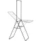 Brabantia HangOn Drying Rack beltéri ruhaszárító, 20m, felhajtható vállfa tartórúddal, 6db kampó, 12+10kg, acél, matt fekete