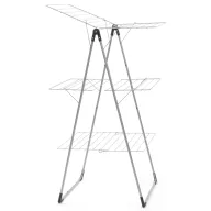   Brabantia Drying Rack Tower 3 szintes ruhaszárító állvány kompakt kialakítással, 23m, 20kg, acél, metál szürke