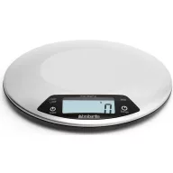   Brabantia Profile digitális konyhai mérleg időzítővel, 5kg/1gramm, megvilágított LCD kijelző, elemes, rozsdamentes, selyem