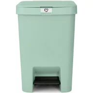   Brabantia StepUp pedálos szemetes lecsapódásgátló fedővel, 25L, 91% újrahasznosított műanyag, jáde zöld