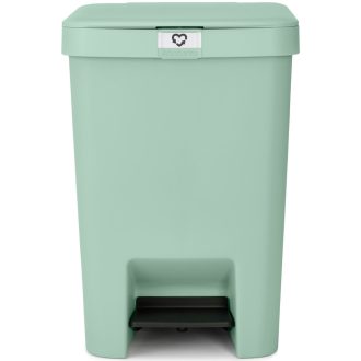   Brabantia StepUp pedálos szemetes lecsapódásgátló fedővel, 25L, 91% újrahasznosított műanyag, jáde zöld