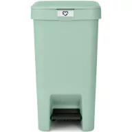   Brabantia StepUp pedálos szemetes lecsapódásgátló fedővel, 16L, 91% újrahasznosított műanyag, jáde zöld