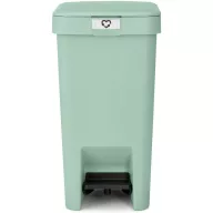   Brabantia StepUp pedálos szemetes lecsapódásgátló fedővel, 10L, 91% újrahasznosított műanyag, jáde zöld