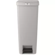   Brabantia StepUp pedálos szemetes lecsapódásgátló fedővel, 40L, 91% újrahasznosított műanyag, középszürke