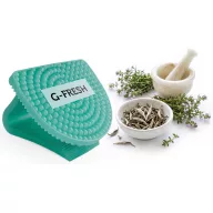   G-FRESH White Tea & Thyme - fehér tea és kakukkfű illatú illatosító párna CLIP-es akasztóval, flexibilis fül, újrahasznosítható EVA műanyag, 30 napos