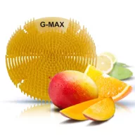   G-MAX Citrus Mango fröccsenésgátló piszoár rács, 200mm, EVA műanyag, citrus és mangó