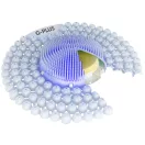 G-PLUS Ice Cool enzimköves piszoár rács, 194mm, EVA műanyag, jeges frissesség