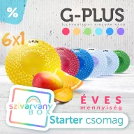   G-PLUS szivárvány BOX 6 darabos enzimköves piszoár rács kezdőcsomag, 194mm, EVA műanyag, vegyes illat