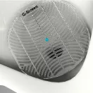 G-Screen Blue Cool Mint fröccsenésgátló piszoár rács, 178mm, EVA műanyag, mentol