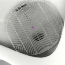 G-Screen Ice Cool fröccsenésgátló piszoár rács, 178mm, EVA műanyag, jeges frissesség