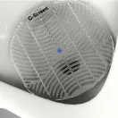 G-Screen Marine Musk fröccsenésgátló piszoár rács, 178mm, EVA műanyag, tengeri pézsma