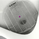 G-Screen Spa fröccsenésgátló piszoár rács, 178mm, EVA műanyag, levendula és geránium