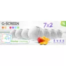 G-Screen szivárvány BOX 14 darabos piszoár rács kezdőcsomag, 178mm, EVA műanyag, vegyes illat