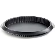 Lékué quiche és lepény sütőforma, D=28cm, platina szilikon, fekete