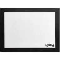   Lékué sütőlap és gyúrólap, 60x40cm, platina szilikon, áttetsző/fekete