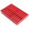 Lékué Silicone Waffle Mould gofri sütőforma 2db-os szett, platina szilikon, piros