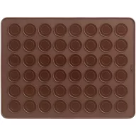   Lékué macaron sütőlap 24db süteményhez, 40x30cm, platina szilikon, barna