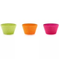   Lékué óriás muffin sütőforma 6db-os szett, D=10cm, platina szilikon, többszínű