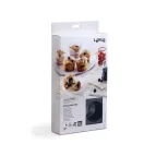 Lékué muffin sütőforma, 6db-os, platina szilikon, fekete