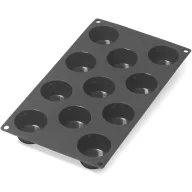   Lékué mini muffin sütőforma, 11db-os, platina szilikon, fekete