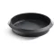 Lékué Round Cake Mould kerek süteményforma, D=26cm, platina szilikon, fekete