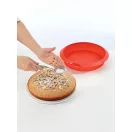 Lékué kerek süteményforma, D=26cm, platina szilikon, fekete