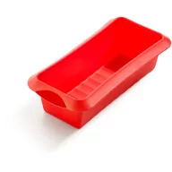   Lékué püspökkenyér és sütemény forma, 24cm, platina szilikon, piros