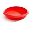 Lékué kerek tortaforma, D=24cm, platina szilikon, piros