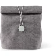   Lékué Lunchbag To Go Organic vízálló és hőszigetelt uzsonnás táska, újrahasznosított műanyag, szürke