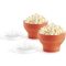 Lékué Mini Microwave Popcorn Maker 2 darabos mini mikróhullámú popcorn készítő szett, 2x0.7L, szilikon, piros